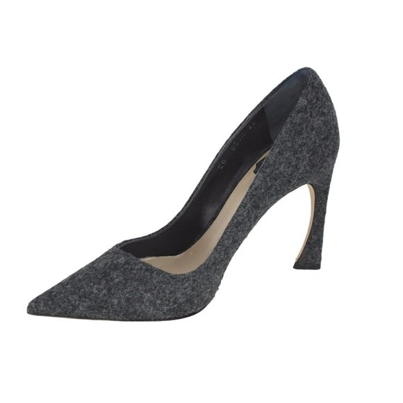 CHRISTIAN DIOR Gray Fabric Songe Point Toe Pumps - US 6, IT 36 - Picture 1 of 10